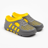 Аквашузы женские ЭВА, цвет серый/жёлтый, размер 38-39 Аквашузы женские ЭВА, цвет серый/жёлтый, размер 38-39