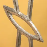 Подсвечник "Абстракция Человек" алюминий 21х13х73 см