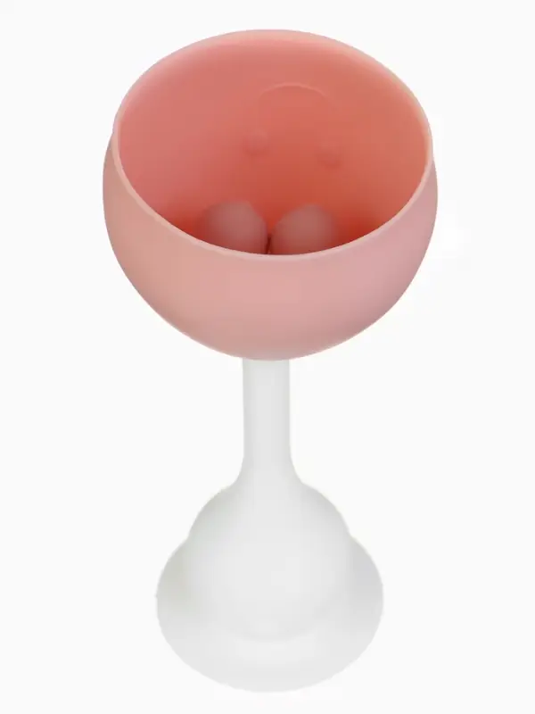 Прорезыватель силиконовый для зубов с погремушкой 3 в 1 M&B &laquo;Зайка&raquo;, розовый