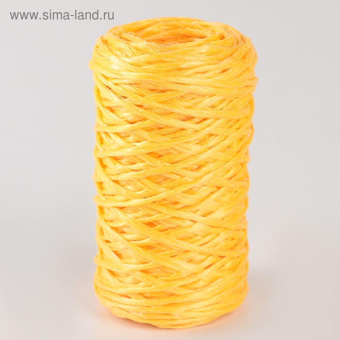 Шпагат ПП, d=1,6 мм, 60 м, цвет жёлтый