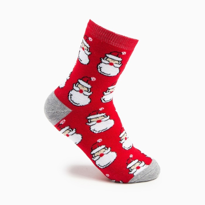 Носки женские махровые, цвет красный, размер 23 Носки женские махровые, цвет красный, размер 23