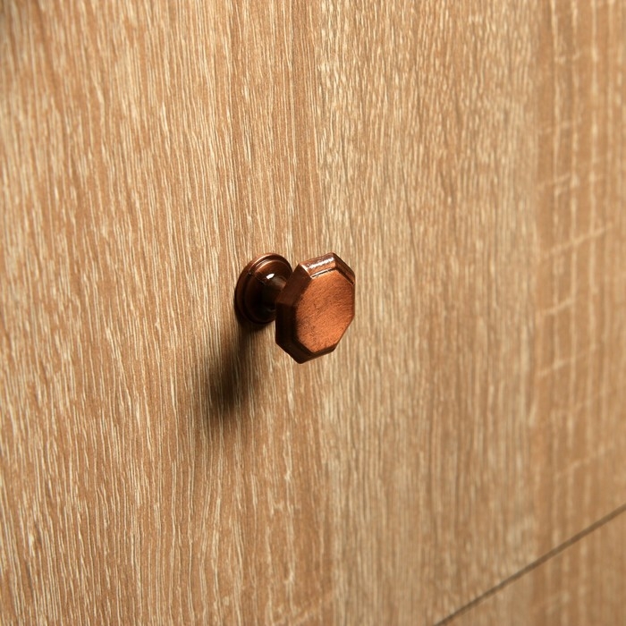 Ручка кнопка ТУНДРА LIGHT РК034AC, цвет медь, 8 шт TMP