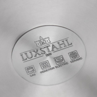 Сковорода из нержавеющей стали, d=28 см, h=4 см, капсульное дно, антипригарное покрытие, индукция