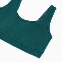 Топ женский укороченный Mist Old School размер 42, цвет зелёный