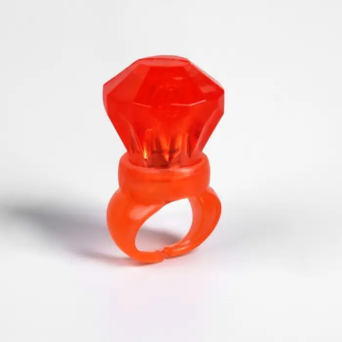 Световой аксессуар &laquo;Кольцо красное&raquo;, 3&times;2.2 см, батарейки AG13&times;3 (в комплекте), свечение RGB