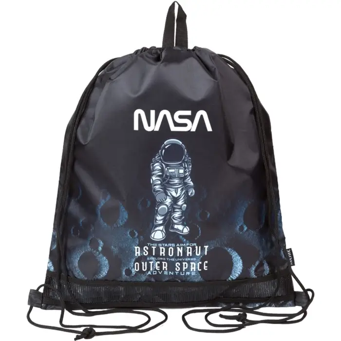 Мешок для обуви, 470х400 мм, deVENTE "NASA", вставка сетка, для мальчика