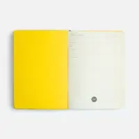 Ежедневник Doppio, недатированный, черный с желтым