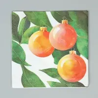 Салфетки бумажные трёхслойные &laquo;Апельсиновые шары&raquo;, 33х33, 20 шт