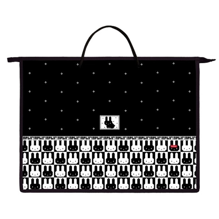 Папка для чертежей и рисунков А3, 460 х 345 х 50 мм, с ручками пластиковая, молния сверху, Hatber Папка для чертежей и рисунков А3, 460 х 345 х 50 мм, с ручками пластиковая, молния сверху, Hatber "Кролик Пиксель"