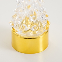 Ночник "Елка" LED 1Вт RGB 3хLR44 золото 4х4х11см RISALUX