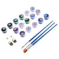 Картина по номерам на холсте с подрамником &laquo;Гортензии&raquo;, 20х30 см