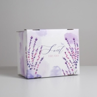 Коробка подарочная складная, упаковка, &laquo;Лаванда&raquo;, 31 х 25.5 х 16 см
