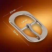 Пряжка для ремня, 3.6&times;2.4 см, 18 мм, цвет серебряный