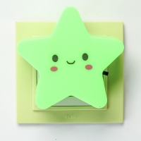 Ночник пластик LED "Звёздочка" с выключателем 220В МИКС 8х8,5х5 см RISALUX