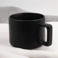 Чашка Jumbo в коробке матовая, черная