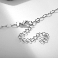 Кулон &laquo;Картина&raquo; рыбки, цветной в серебре, 45 см