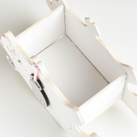 Кашпо деревянное "Котик с мышкой" малый 19х7,5х12 см белый Кашпо деревянное "Котик с мышкой" малый 19х7,5х12 см белый