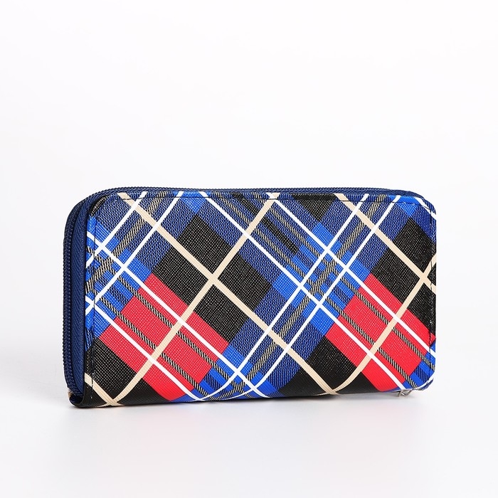 Кошелёк женский на молнии, цвет синий Кошелёк женский на молнии, цвет синий