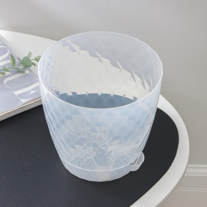 Горшок для цветов с прикорневым поливом &laquo;Румба&raquo;, 3 л, цвет прозрачный