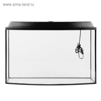 Аквариум "Телевизор" с крышкой, 100 литров, 80 х 27 х 50/55 см, чёрный Аквариум "Телевизор" с крышкой, 100 литров, 80 х 27 х 50/55 см, чёрный