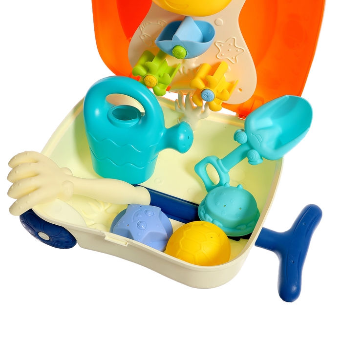 Набор для игры в песке &laquo;Чемоданчик&raquo;, 7 предметов, цвета МИКС