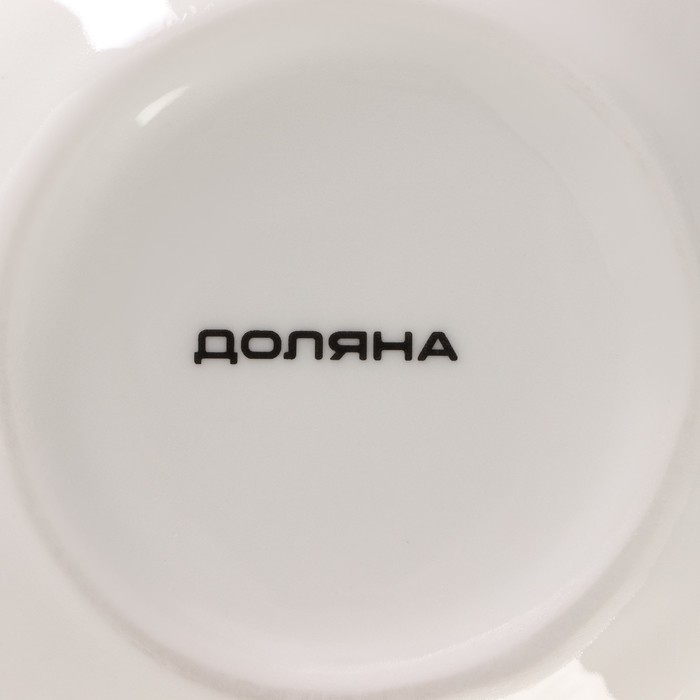 Сахарница фарфоровая с ложкой Доляна &laquo;Млечный путь&raquo;, 330 мл, цвет бирюзовый