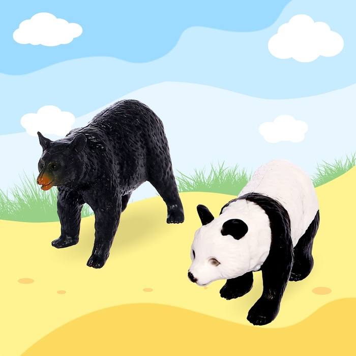 Набор животных «Дикие звери», 12 фигурок Набор животных «Дикие звери», 12 фигурок