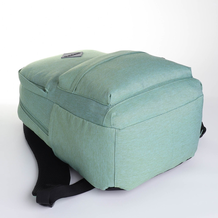 Рюкзак школьный из текстиля на молнии, FULLDORN, 4 кармана, цвет зелёный Рюкзак школьный из текстиля на молнии, FULLDORN, 4 кармана, цвет зелёный