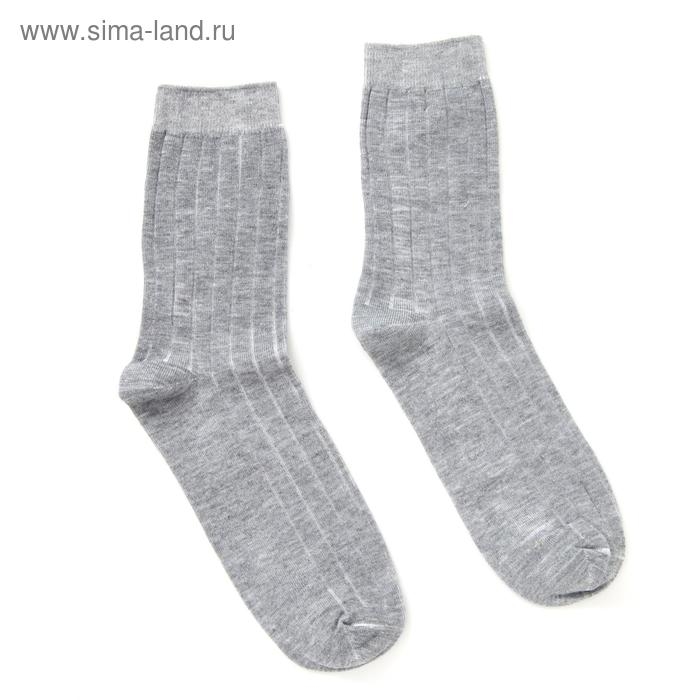 Носки мужские Collorista &laquo;Полосы&raquo; цвет серый, размер 40-46 (27-31 см)