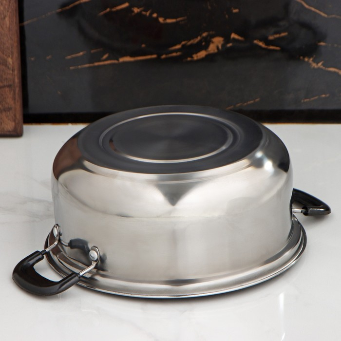 Кастрюля из нержавеющей стали Promo, 1,7 л, 20&times;8 см, с крышкой