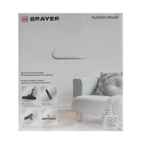 Пылесос BRAYER 4202BR, 2200/420 Вт, 2.5 л, циклон, чёрно-красный Пылесос BRAYER 4202BR, 2200/420 Вт, 2.5 л, циклон, чёрно-красный