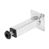 Опора квадратная OKV001CR ТУНДРА, d=25х25 мм, H=120 мм, цвет хром Опора квадратная OKV001CR ТУНДРА, d=25х25 мм, H=120 мм, цвет хром