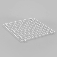 Корзина-накопитель складная, на колесах, 1 полка, 60&times;60&times;80 см, цвет белый