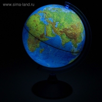 Глобус физико-политический &laquo;Классик Евро&raquo;, диаметр 210 мм, с подсветкой от батареек