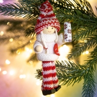 Ёлочная игрушка новогодняя новогодняя &laquo;Новый год: Любви и тепла&raquo;, 14 см х 7 см х 3 см