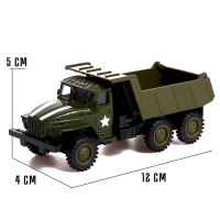 Грузовик металлический &laquo;УРАЛ &laquo;Армия&raquo;, инерция, масштаб 1:43, цвет зелёный
