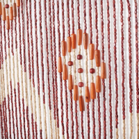 Занавеска декоративная деревянная, 90&times;195 см, 52 нити