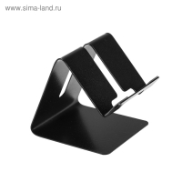 Подставка для телефона, с разъемом для провода, металл, чёрная Подставка для телефона, с разъемом для провода, металл, чёрная