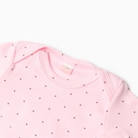 Боди детское, цвет розовый/горошек, рост 62 см Боди детское, цвет розовый/горошек, рост 62 см