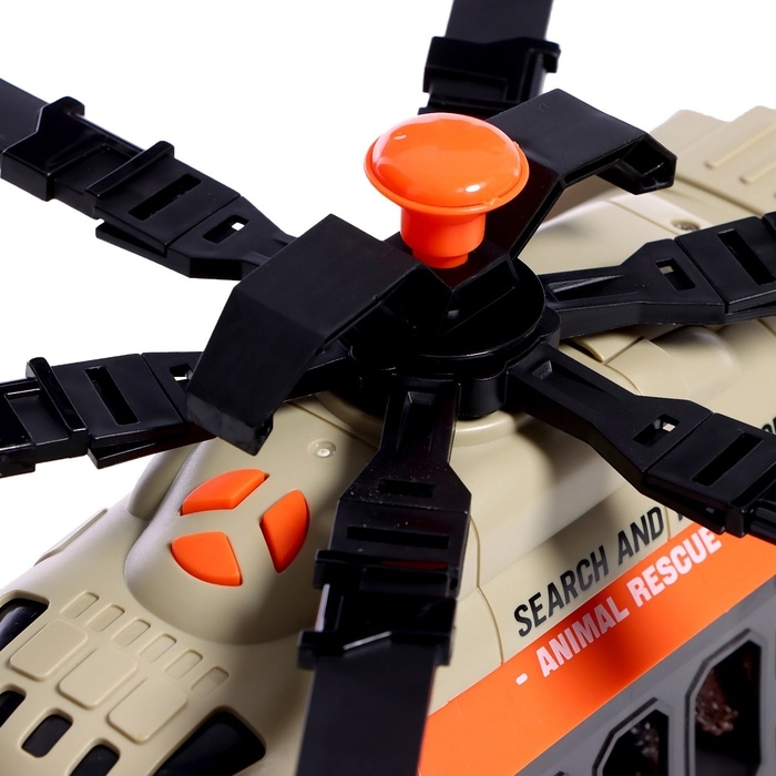 Вертолет &laquo;Дино&raquo;, 1:16, с динозавром, световые и звуковые эффекты