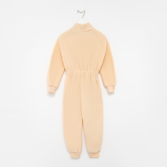 Комбинезон воротник-стойка, цвет молочный, рост 86-92 см