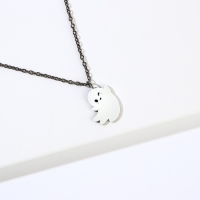 Резинка для волос и кулон, набор на Хэллоуин &laquo;Конфеты или жизнь&raquo;