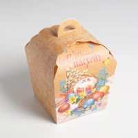 Коробка кондитерская, упаковка, &laquo;С Великой Пасхой&raquo;, 17 х 17 х 26 см 4601791