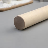 Скалка прямая Доляна, 50&times;4.3 см, берёза