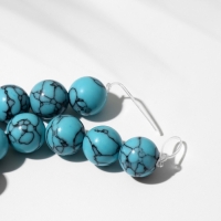 Бусины на нити шар №10 &laquo;Бирюза новая&raquo;, 38 см