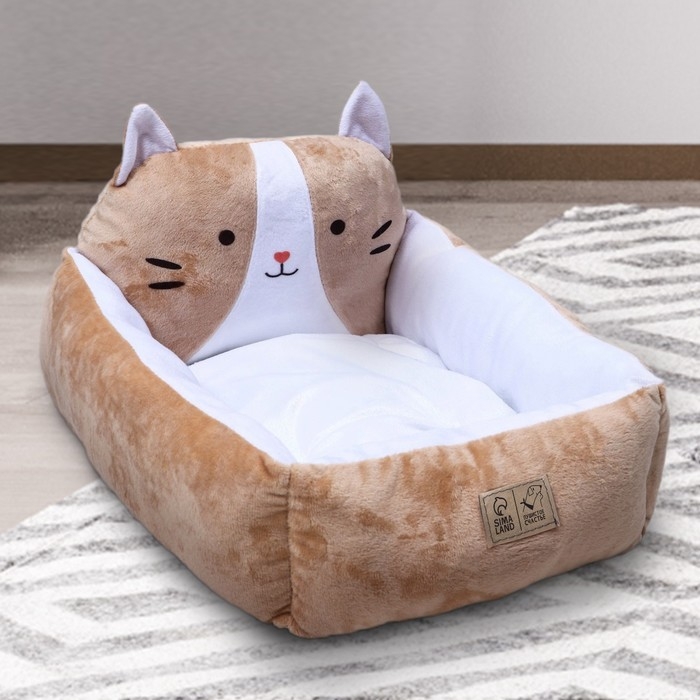 Лежанка с бортиком &laquo;Рыжик&raquo; 45х38х22 см