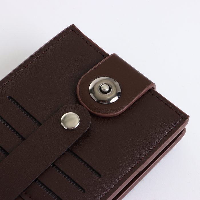 Портмоне мужское на магните, цвет коричневый Портмоне мужское на магните, цвет коричневый