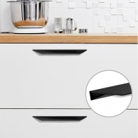 Ручка мебельная CAPPIO, м/о=160 мм, длина 250 мм, цвет черный Ручка мебельная CAPPIO, м/о=160 мм, длина 250 мм, цвет черный