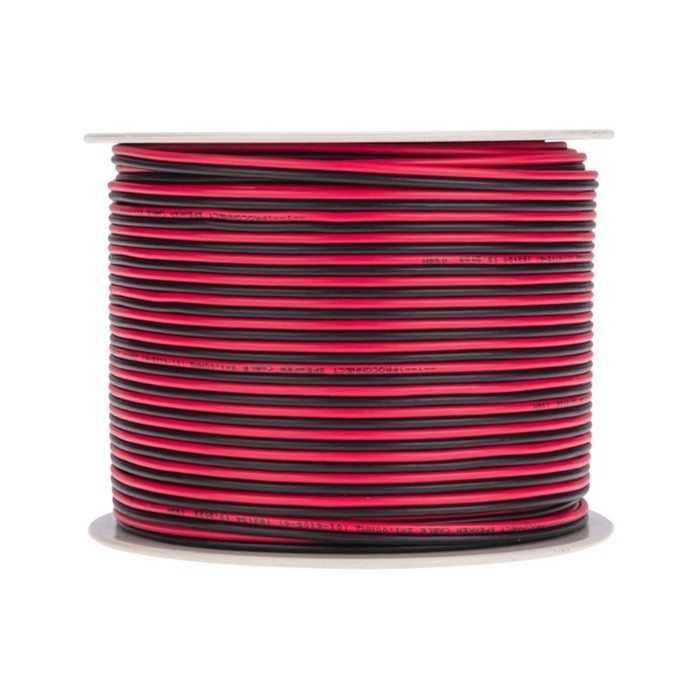 Кабель акустический PROconnect 2 х 1,00 мм&sup2;, красно-черный, 100 м