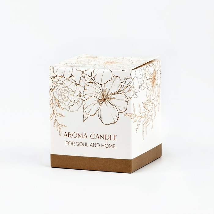 Свеча ароматическая в стекле &laquo;Happiness&raquo;: грейпфрут и мёд, 6,8 х 8 см.